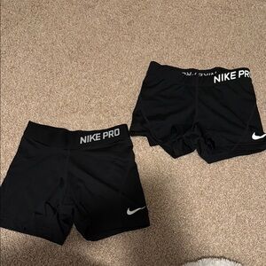 Nike Pro Black Shorts Duo